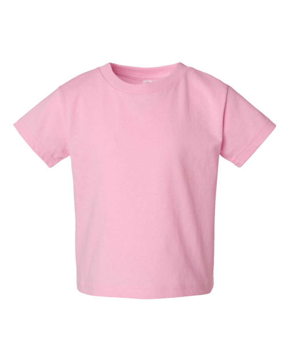 Front View of Pink Juvy Youth Short Sleeve T-Shirt - 3301J
