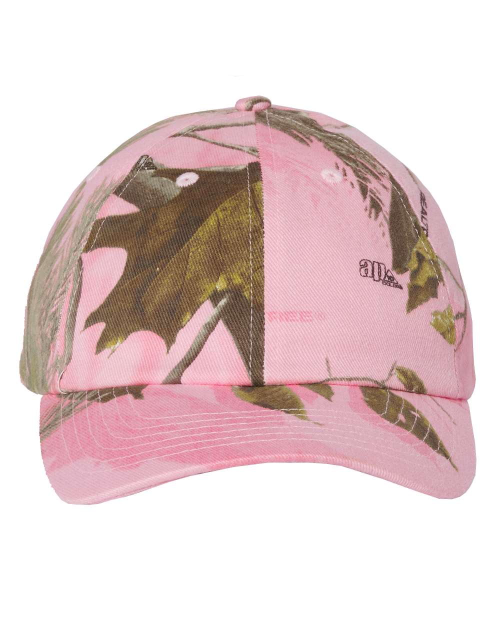 Front View of Pink Realtree AP Women’s Specialty Licensed Camo Cap - SN20W