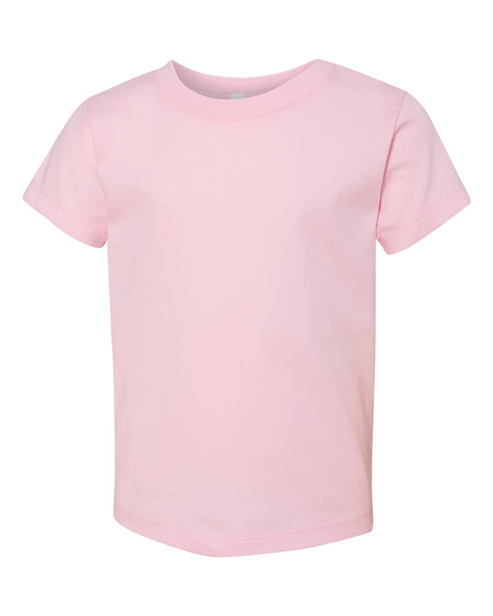 Front View of Pink Toddler Jersey Tee - 3001T