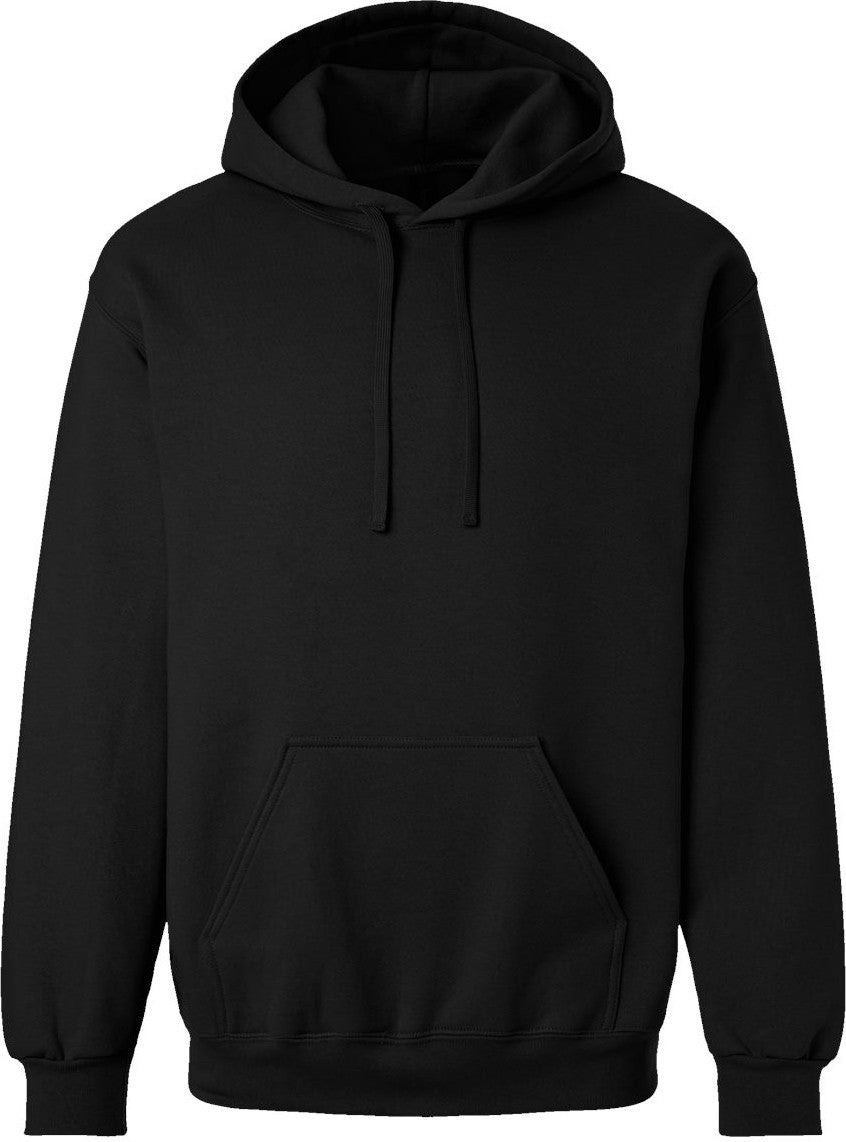 Front View of Pitch Black Hammer™ Maxweight Hooded Sweatshirt - 19500