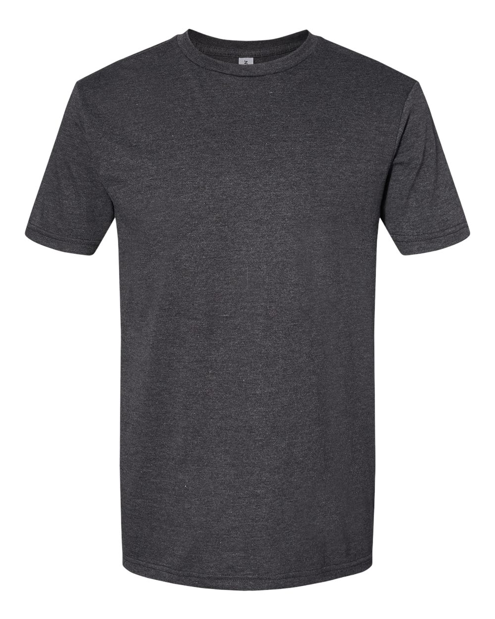 Front View of Pitch Black Mist Softstyle® CVC T-Shirt - 64000CVC