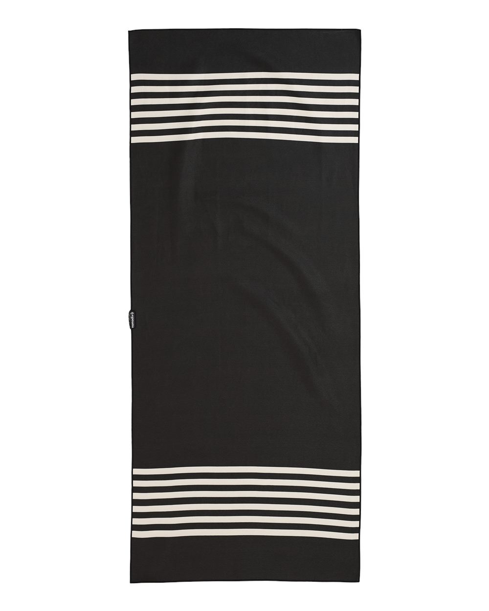 Front View of Poolside Black Original Towel - CNM