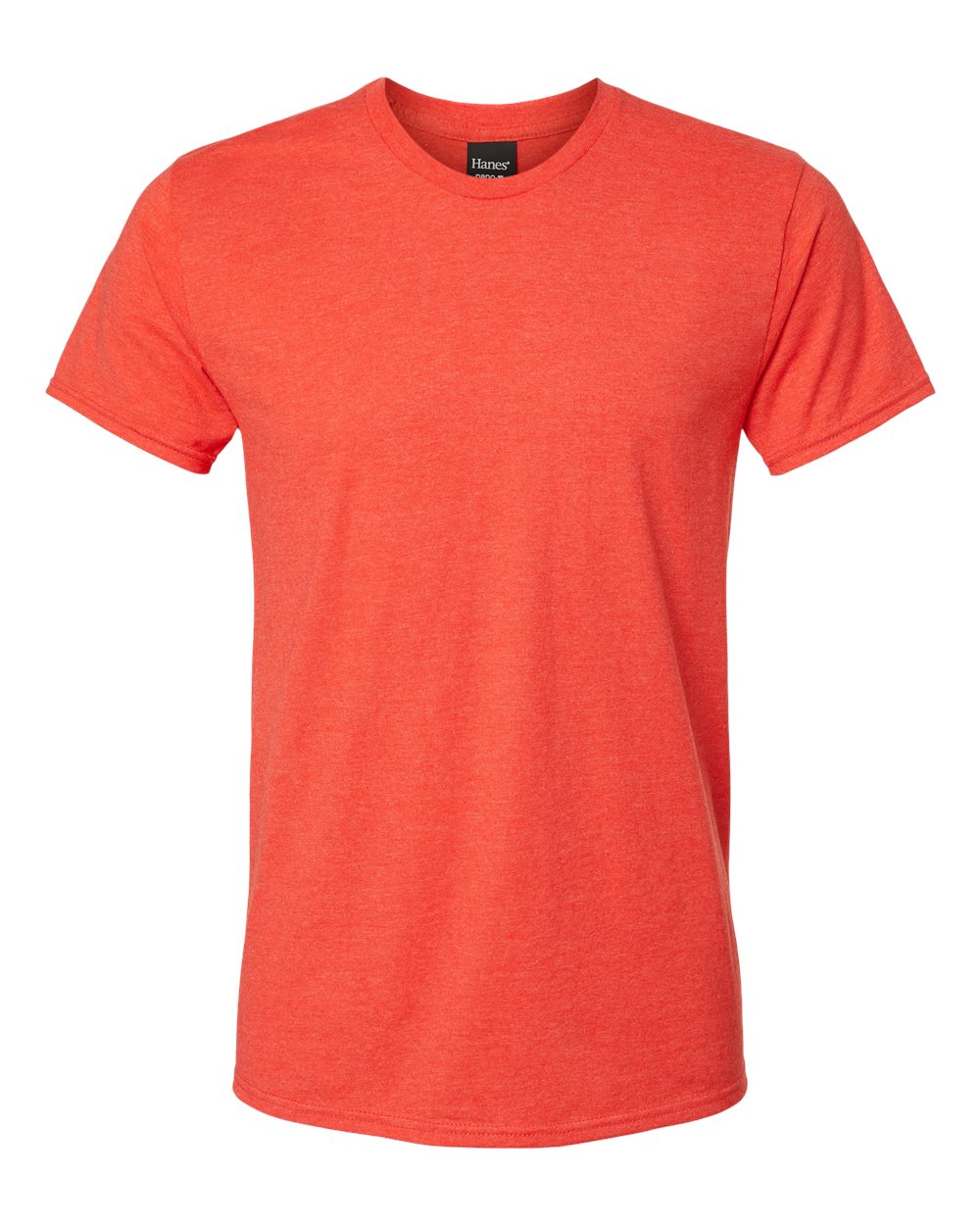 Front View of Poppy Red Heather Perfect-T T-Shirt - 4980