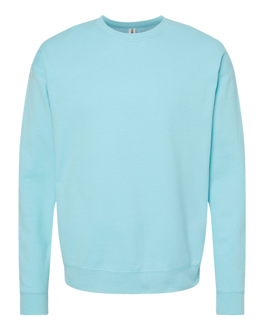 Front View of Purist Blue Fleece Crewneck Sweatshirt - 340