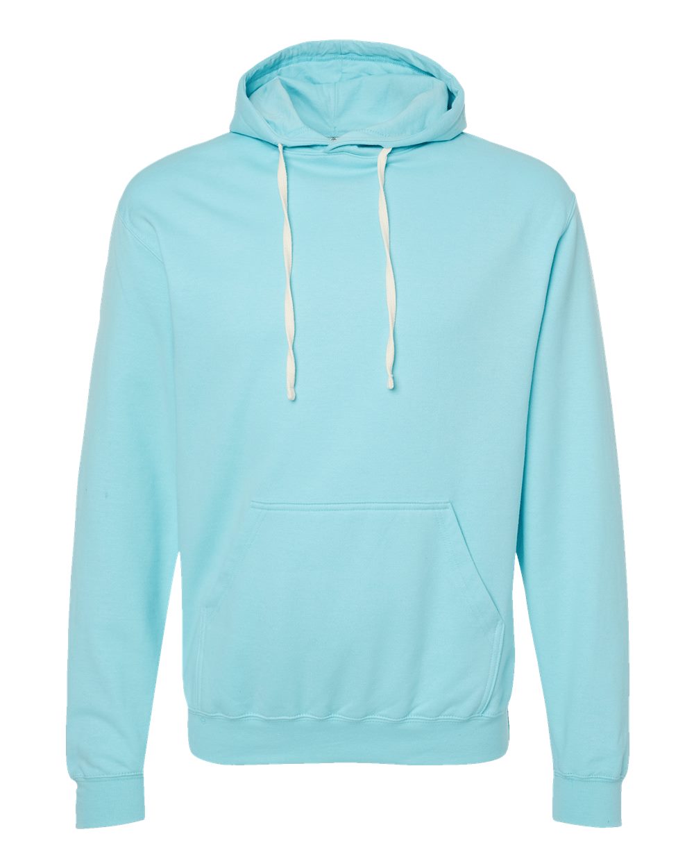 Front View of Purist Blue Fleece Hooded Sweatshirt - 320