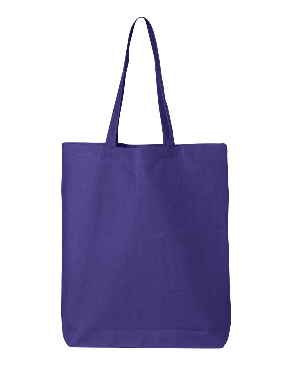Front View of Purple 12L Economical Tote - QTBG
