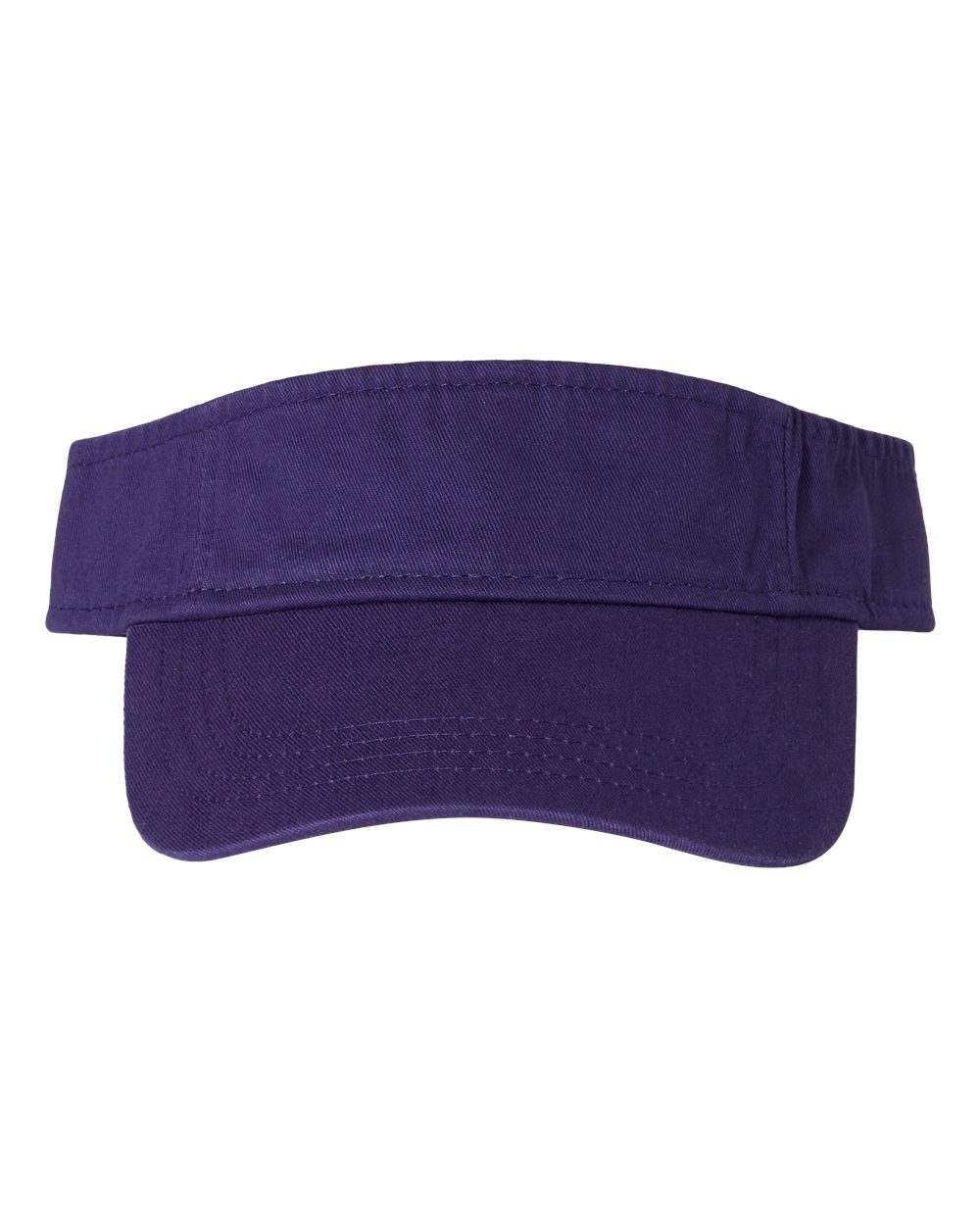 Front View of Purple Bio-Washed Visor - VC500