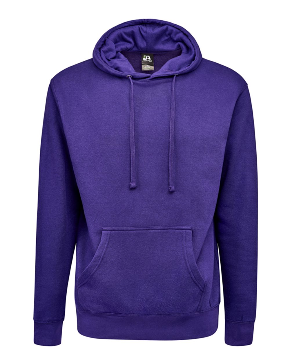 Front View of Purple BTB Fleece Hooded Sweatshirt - 8720