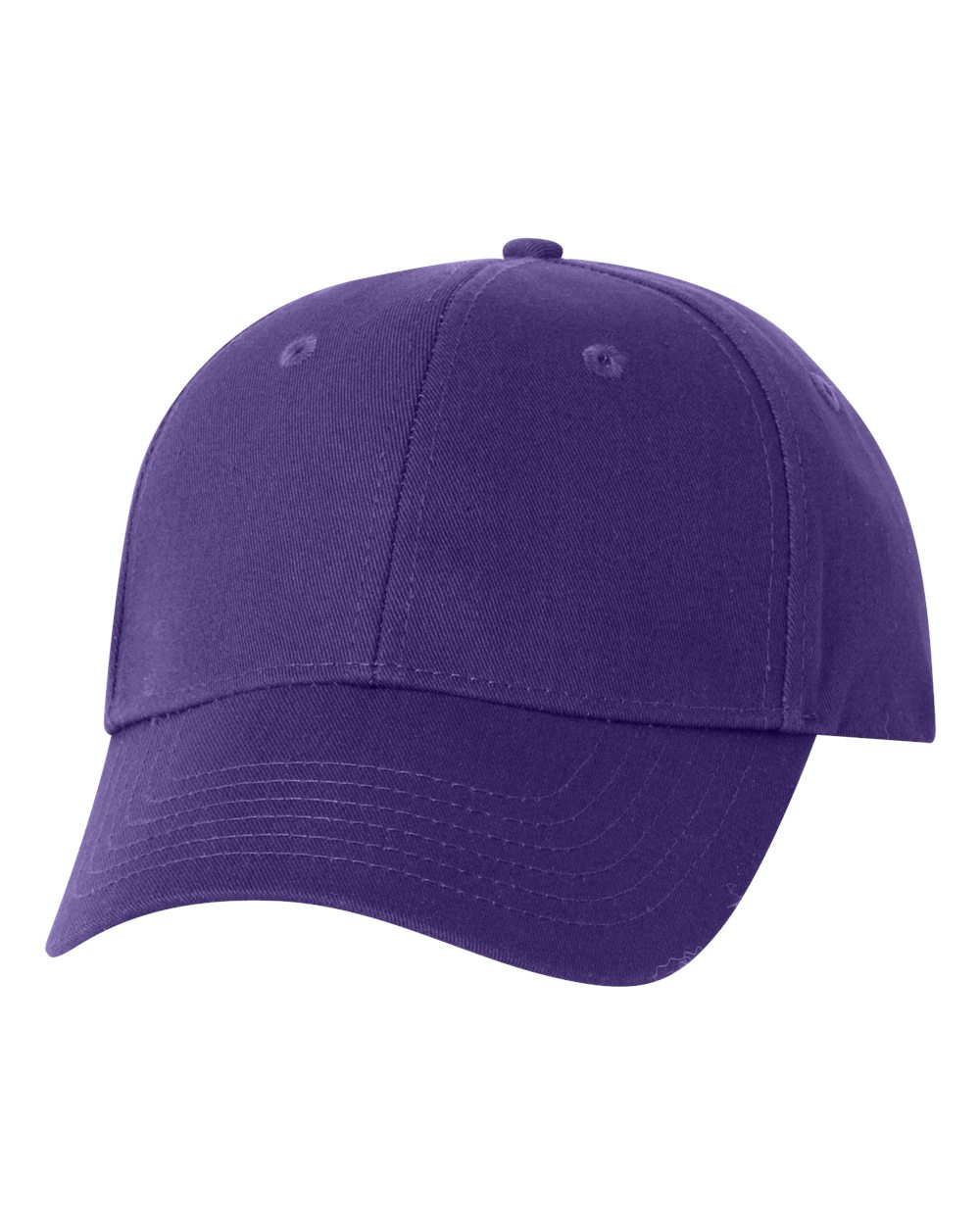 Front View of Purple Chino Cap - VC600