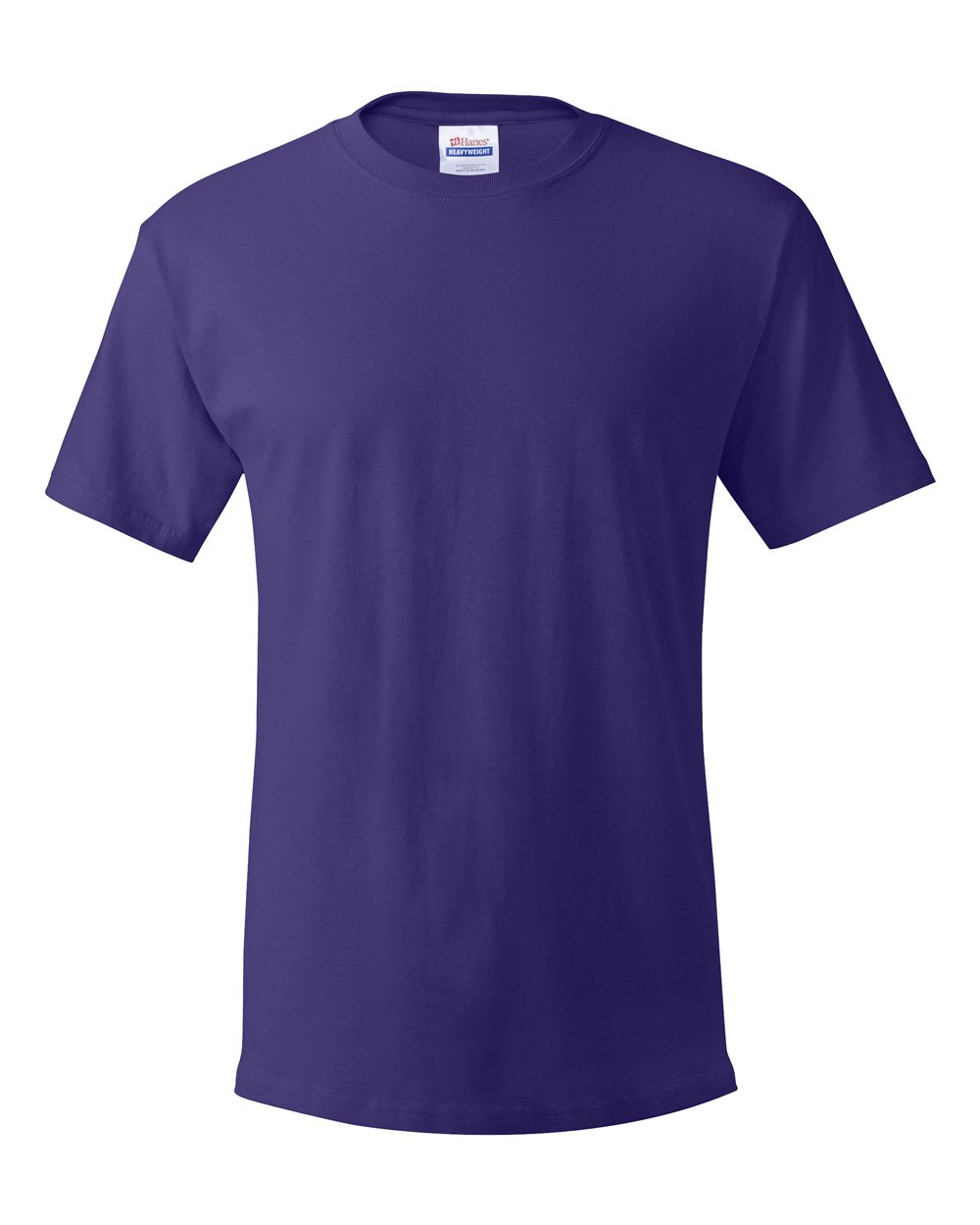 Front View of Purple Essential-T T-Shirt - 5280