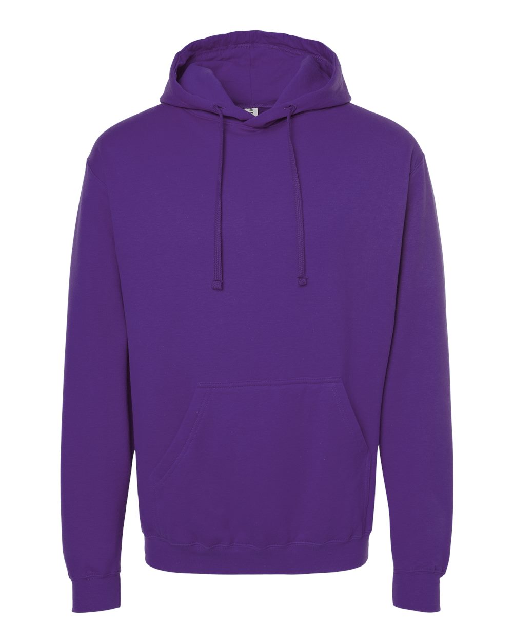 Front View of Purple Fleece Hooded Sweatshirt - 320