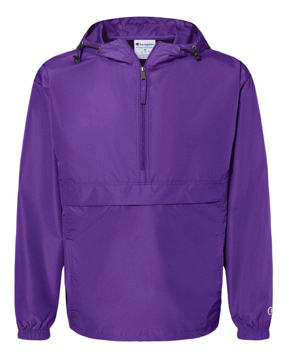 Front View of Purple Packable Anorak Jacket - CO200