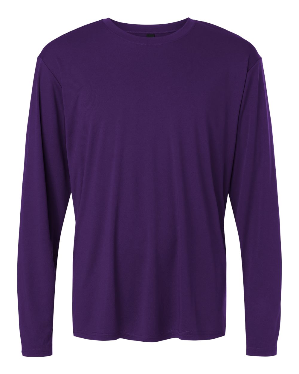 Front View of Purple Pro-Lock Performance Long Sleeve T-Shirt - 48400