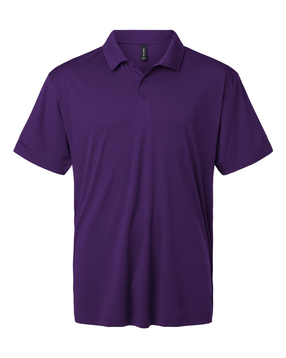 Front View of Purple Pro-Lock Performance Polo - 41800