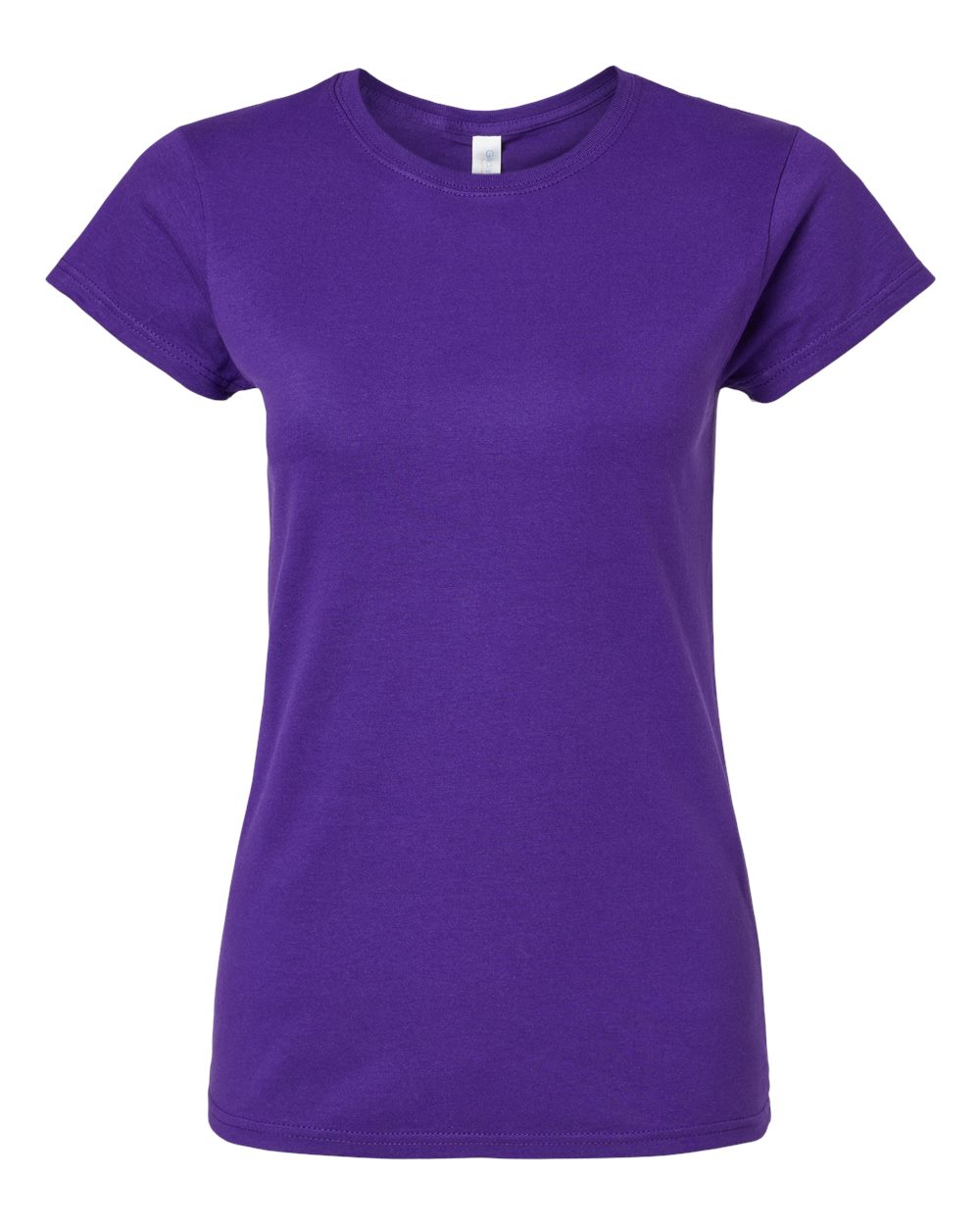 Front View of Purple Softstyle® Women’s T-Shirt - 64000L