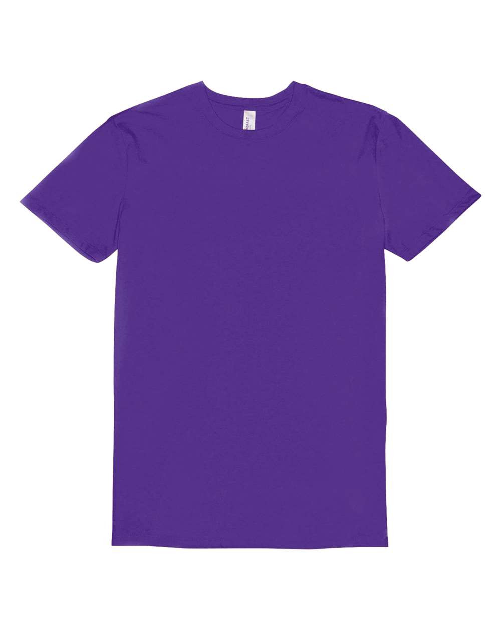Front View of Purple Ultimate CVC T-Shirt - 100A