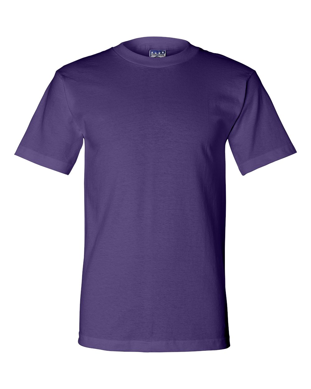 Front View of Purple Union-Made T-Shirt - 2905
