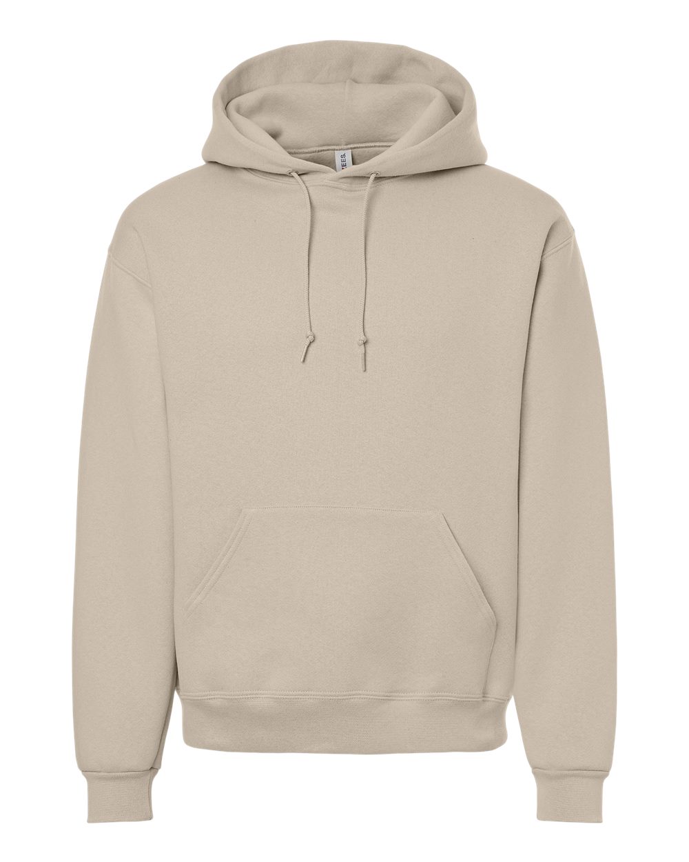 Front View of Putty Rugged Hooded Sweatshirt - H12MR