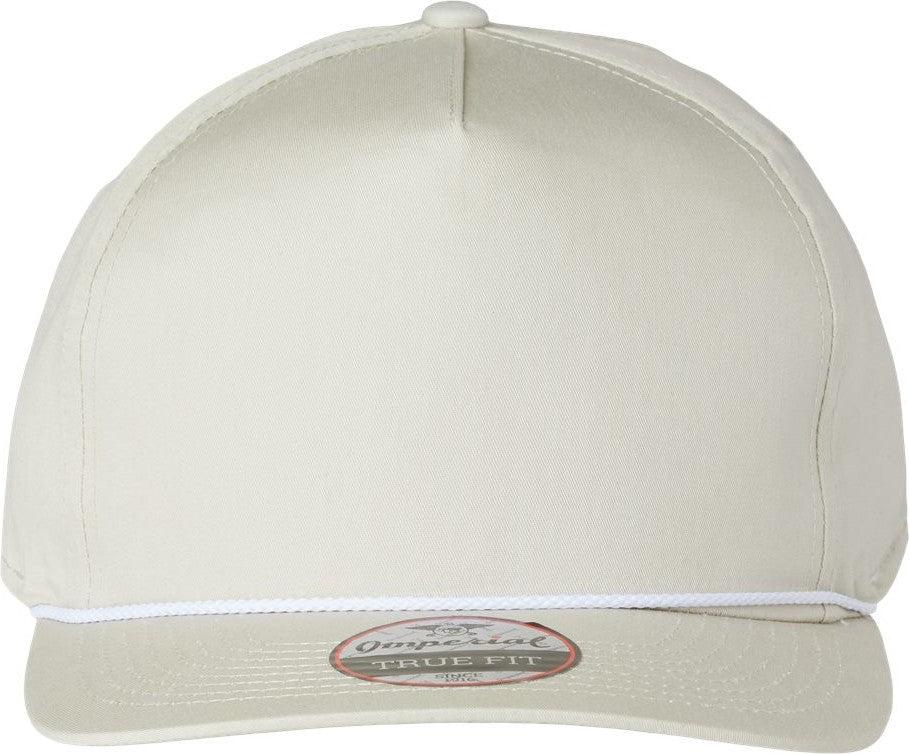 Front View of Putty/ White The Barnes Cap - 5056