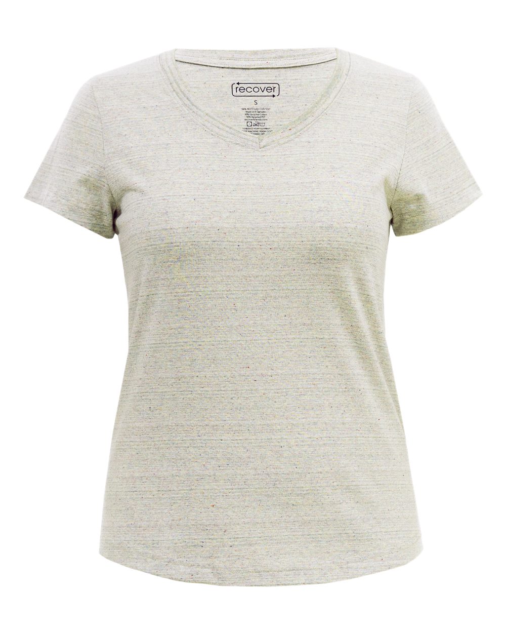 Front View of Rainbow Women's Eco T-Shirt - EC200