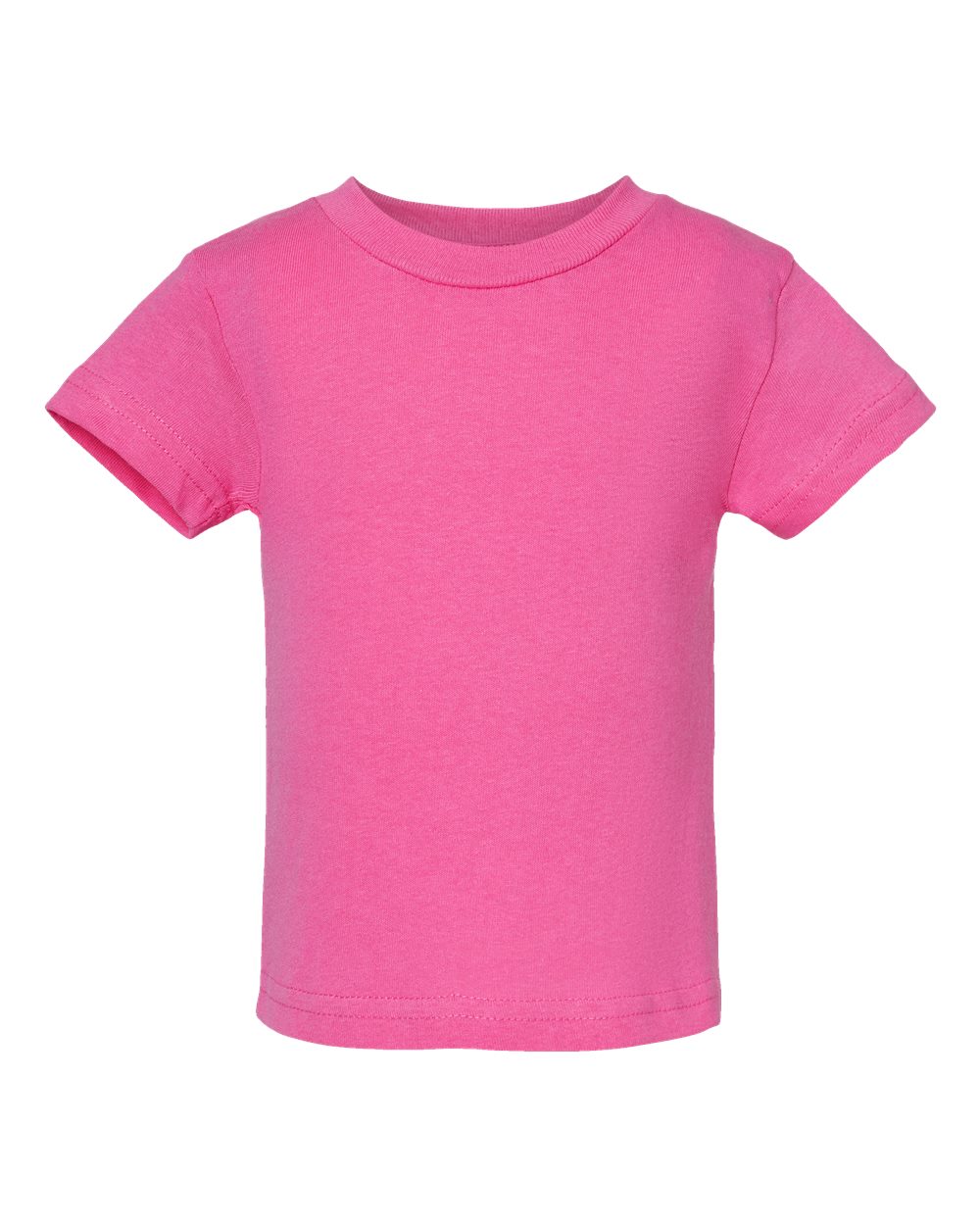 Front View of Raspberry Infant Cotton Jersey Tee - 3401