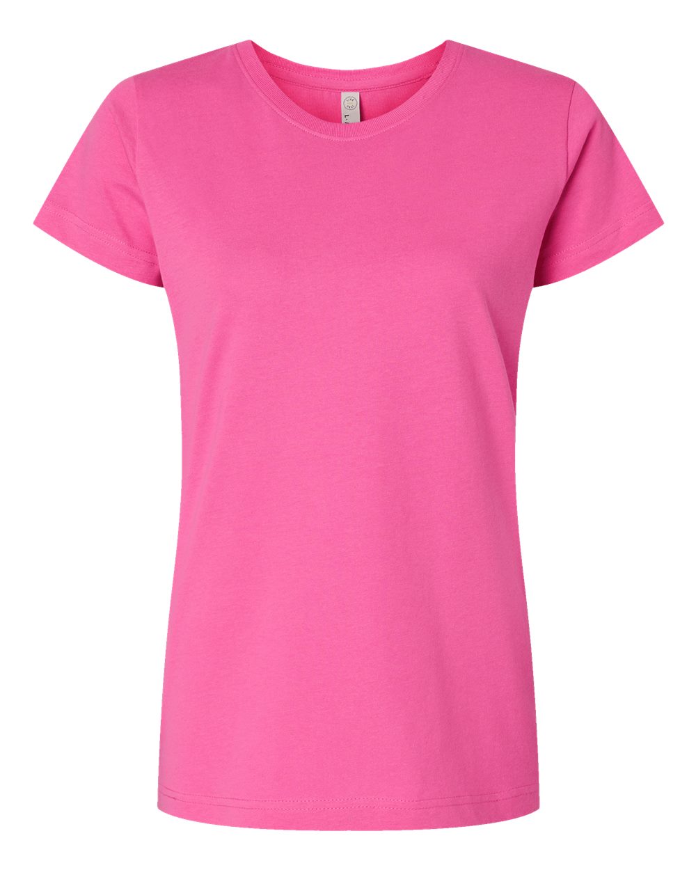 Front View of Raspberry Women's Fine Jersey Tee - 3516