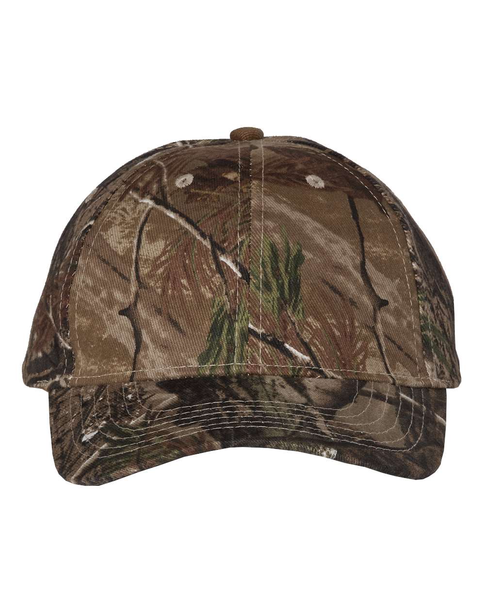 Front View of Realtree All Purpose Licensed Camo Cap - LC10