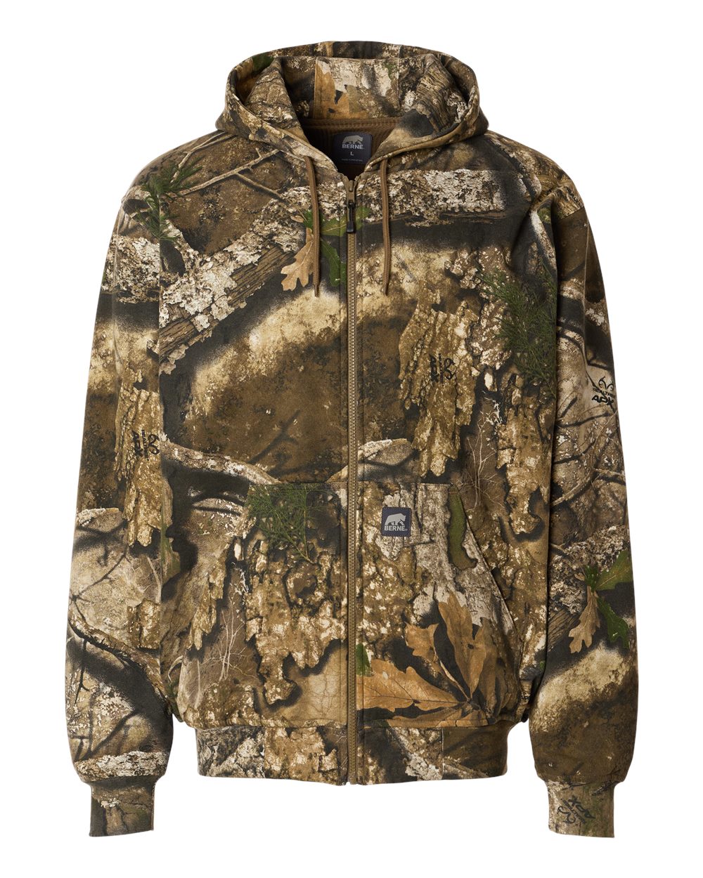 Front View of Realtree Apx Heritage Thermal Lined Hooded Sweatshirt - SZ101
