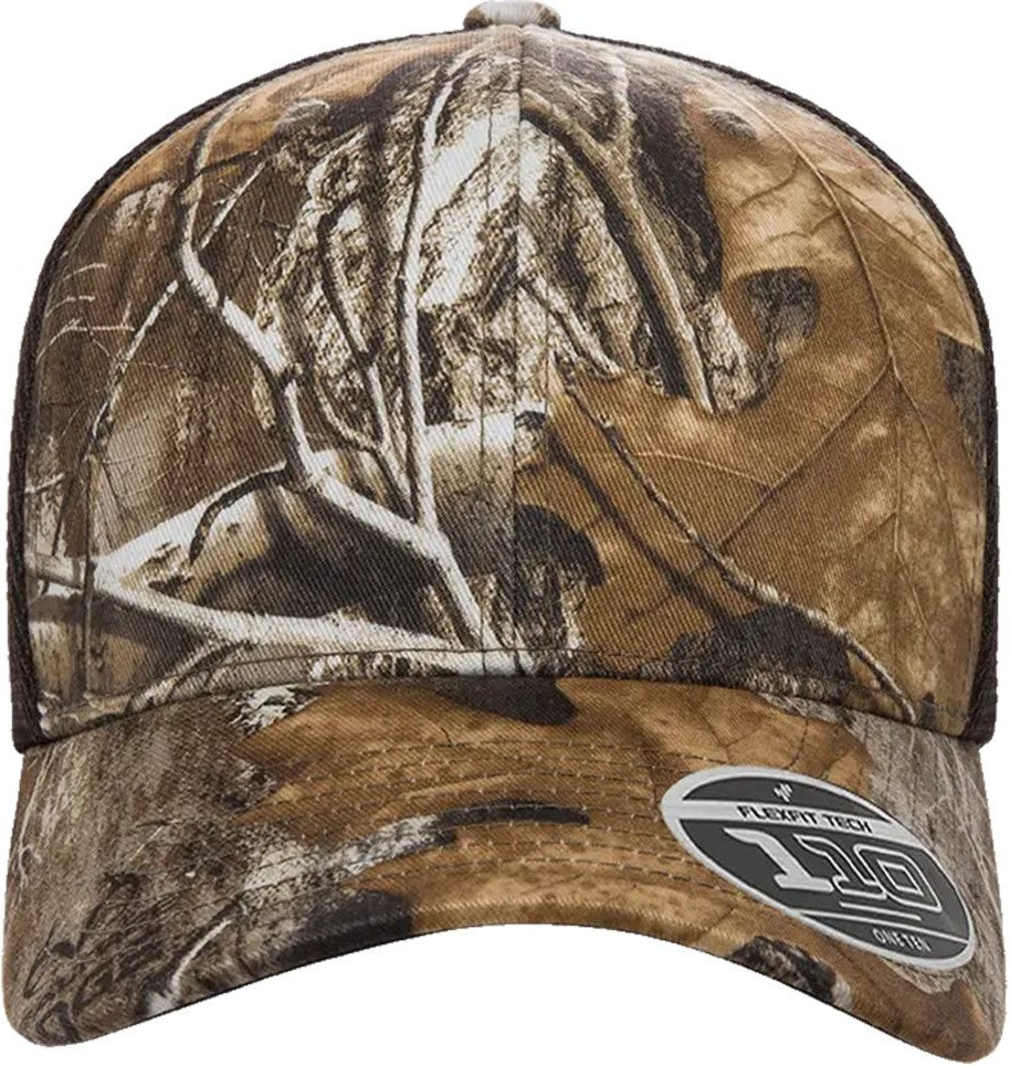 Front View of Realtree Edge/ Brown 110® Mesh-Back Cap - 110M