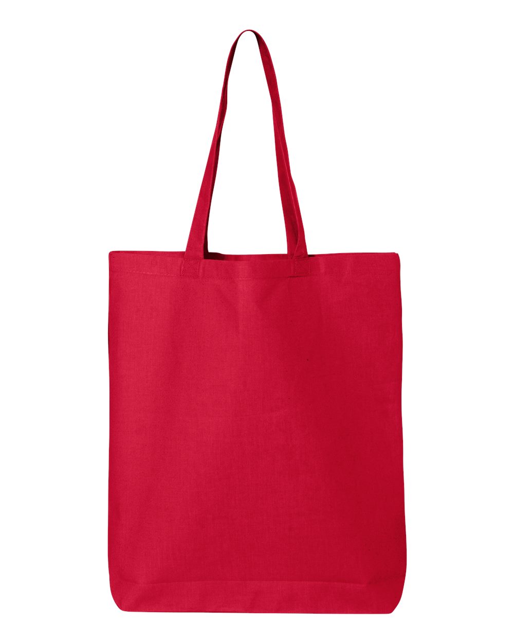 Front View of Red 12L Economical Tote - QTBG