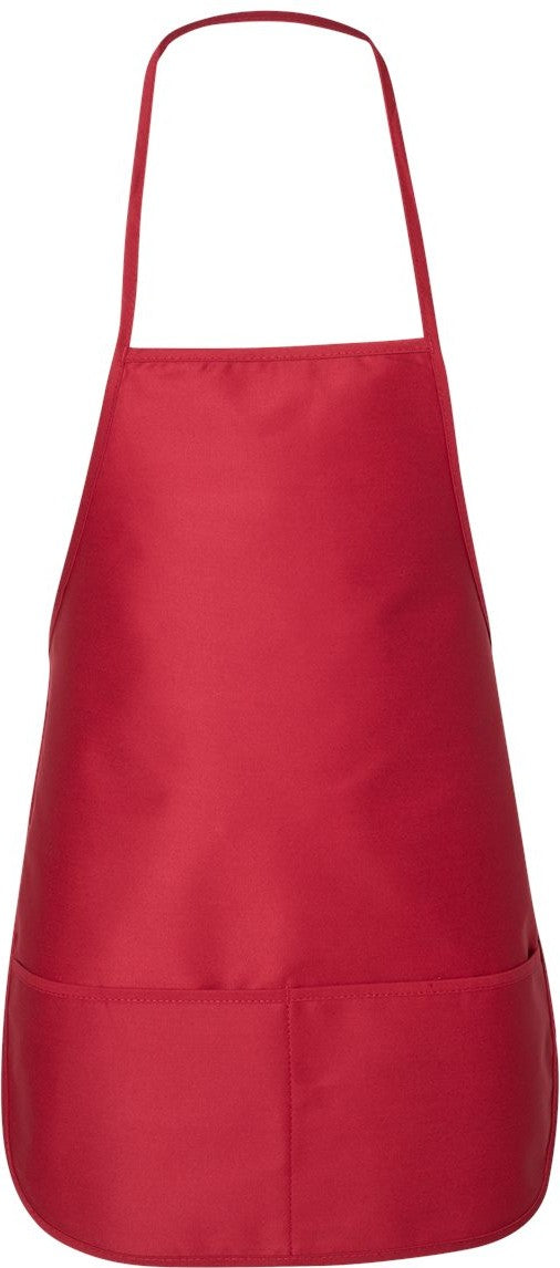 Front View of Red Apron - 5503