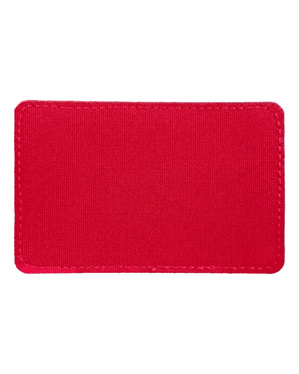 Front View of Red Blank Red Patch - Qty 10 - MPF10