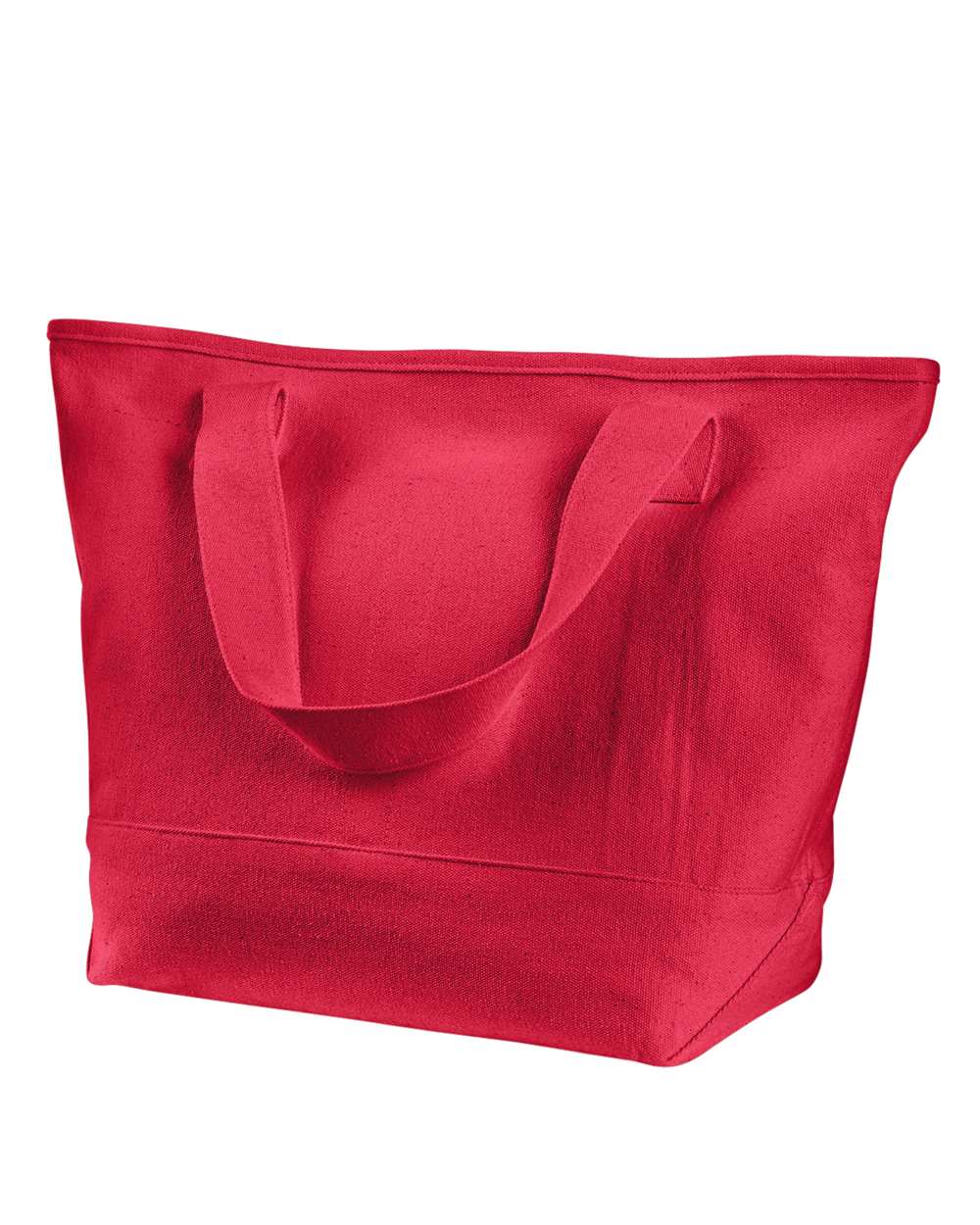 Front View of Red Bottle Tote - BE258