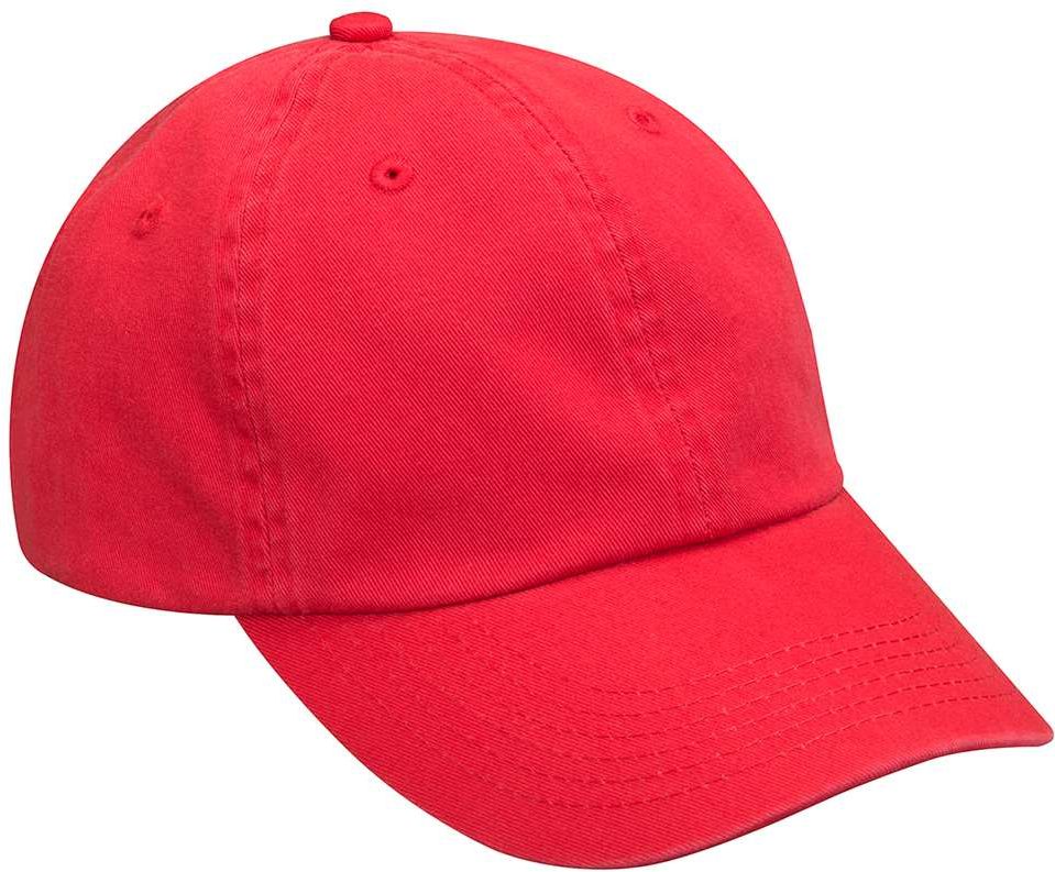 Front View of Red Contender Cap - CN101