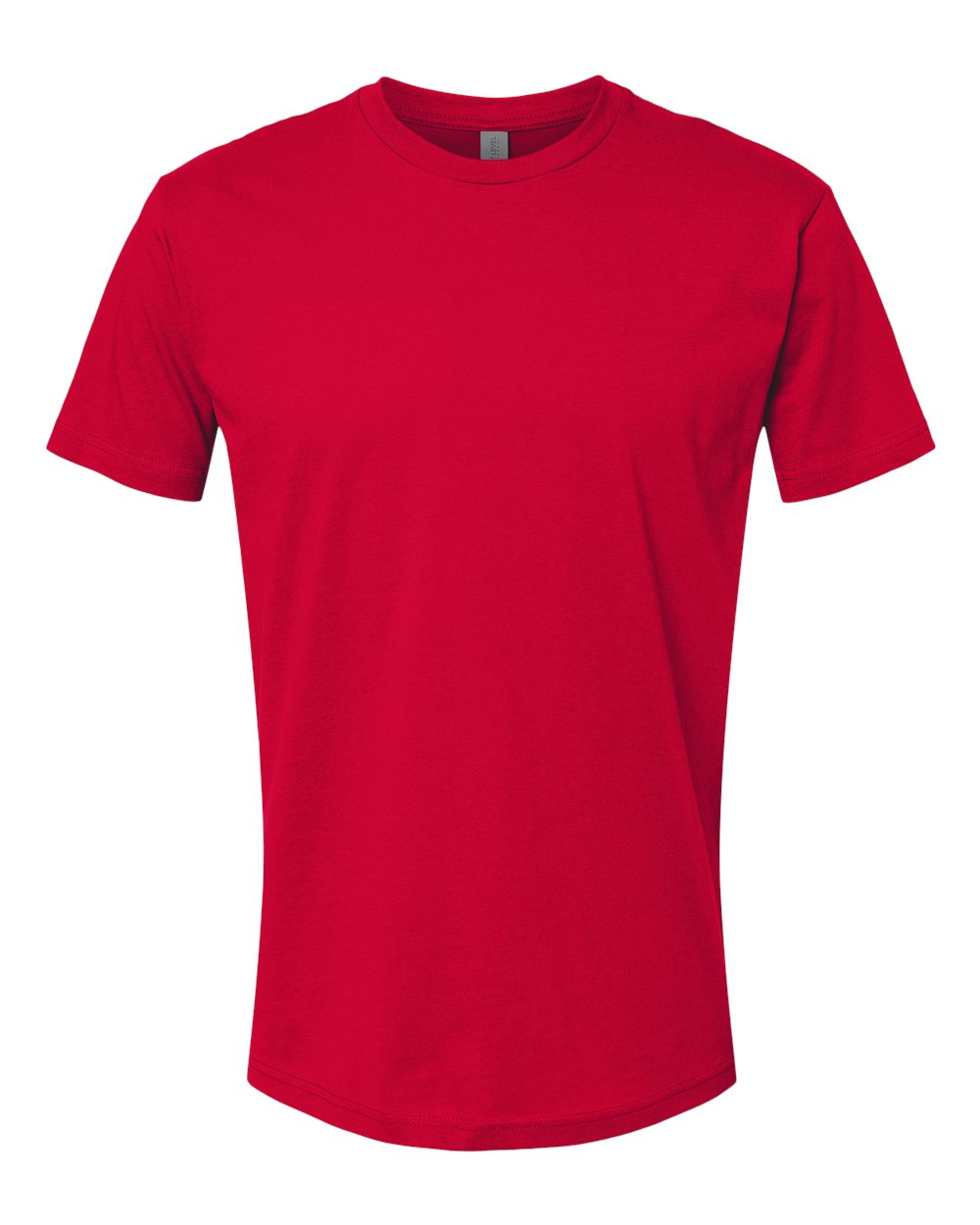 Front View of Red Cotton T-Shirt - 3600
