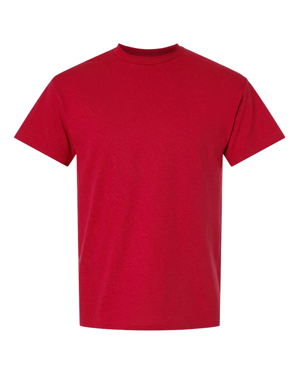 Front View of Red DryBlend® T-Shirt - 8000