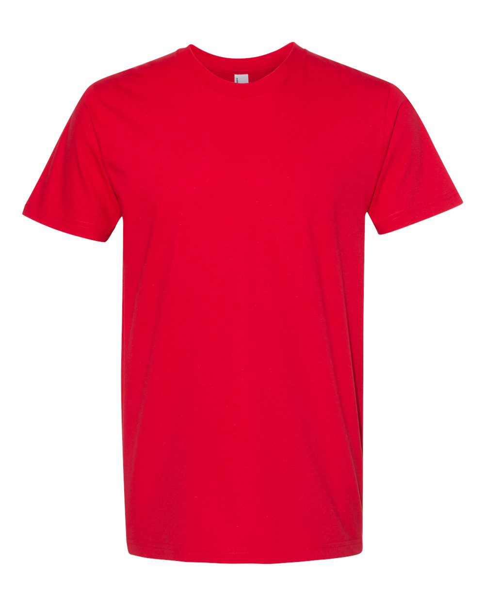 Front View of Red Fine Jersey Tee - 2001