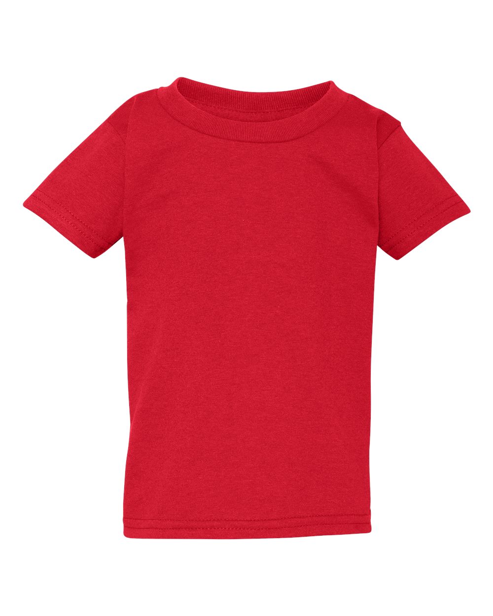 Front View of Red Heavy Cotton™ Toddler T-Shirt - 5100P