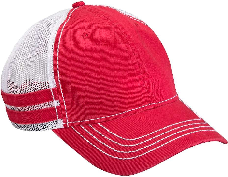 Front View of Red Heritage Cap - HT102