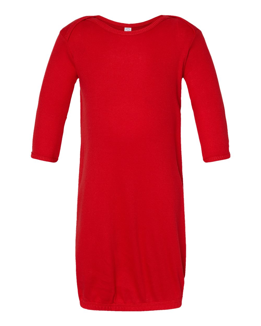 Front View of Red Infant Baby Rib Layette - 4406