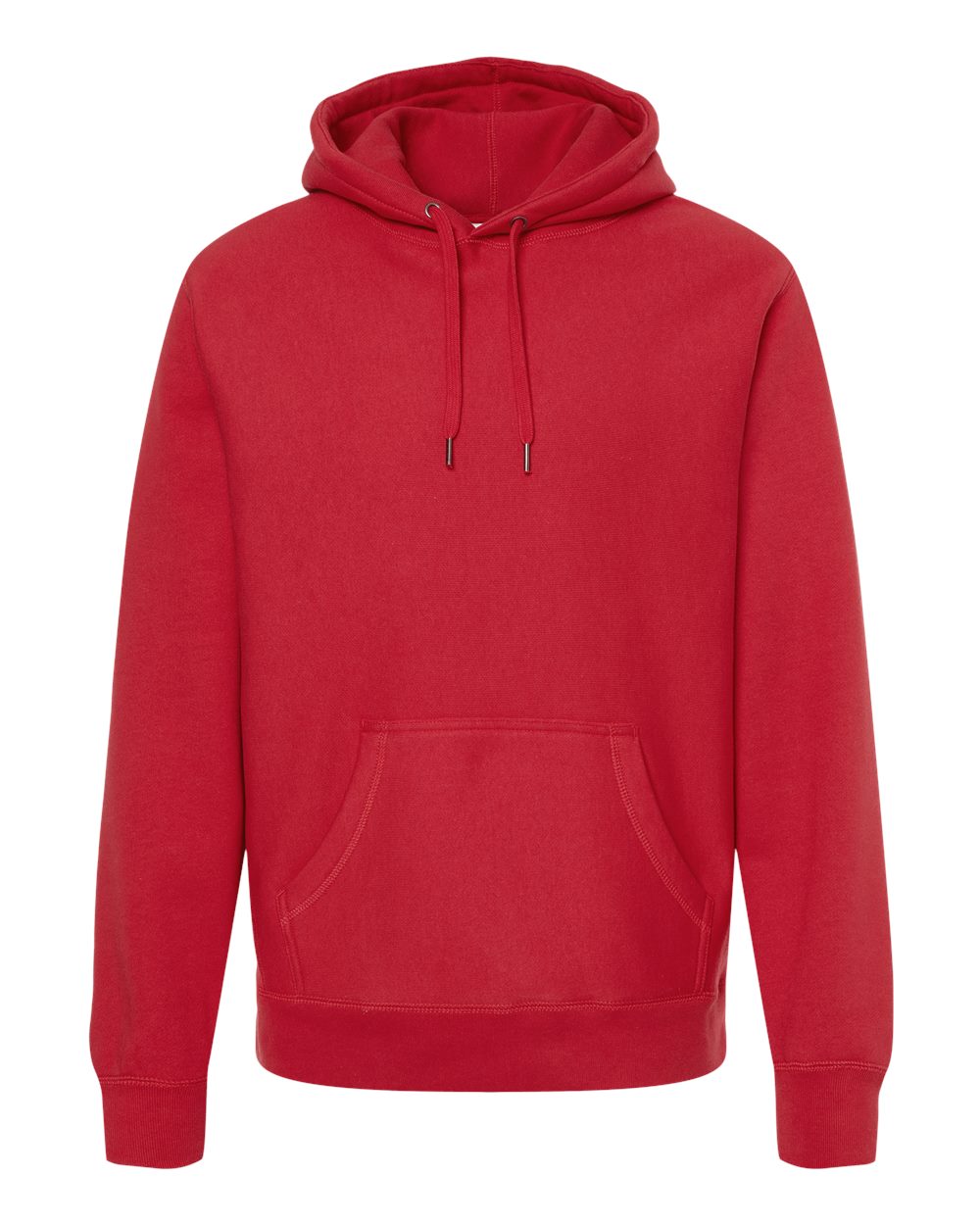 Front View of Red Legend - Premium Heavyweight Cross-Grain Hooded Sweatshirt - IND5000P