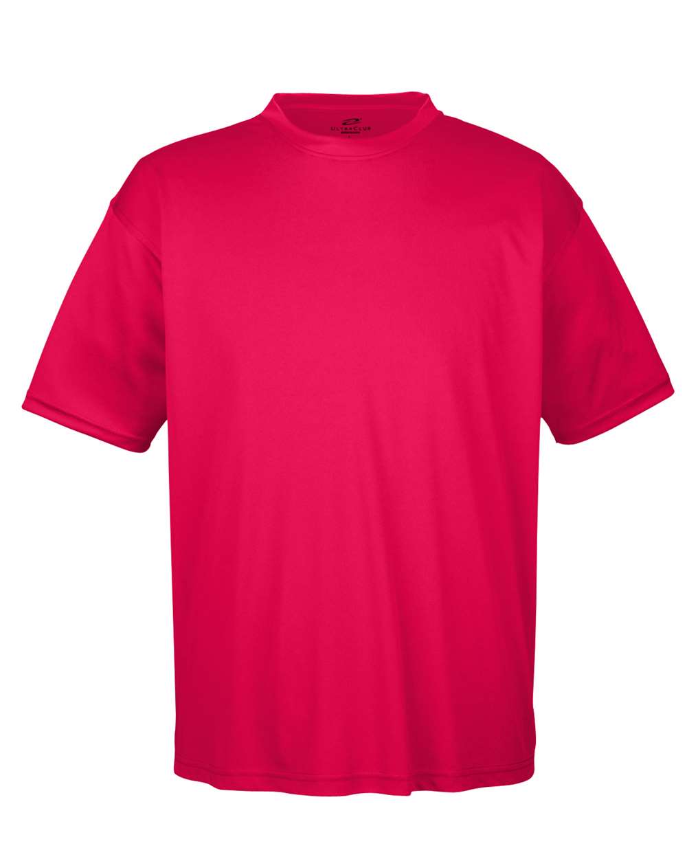 Front View of Red Men's Cool & Dry Sport Performance Interlock T-Shirt - 8420