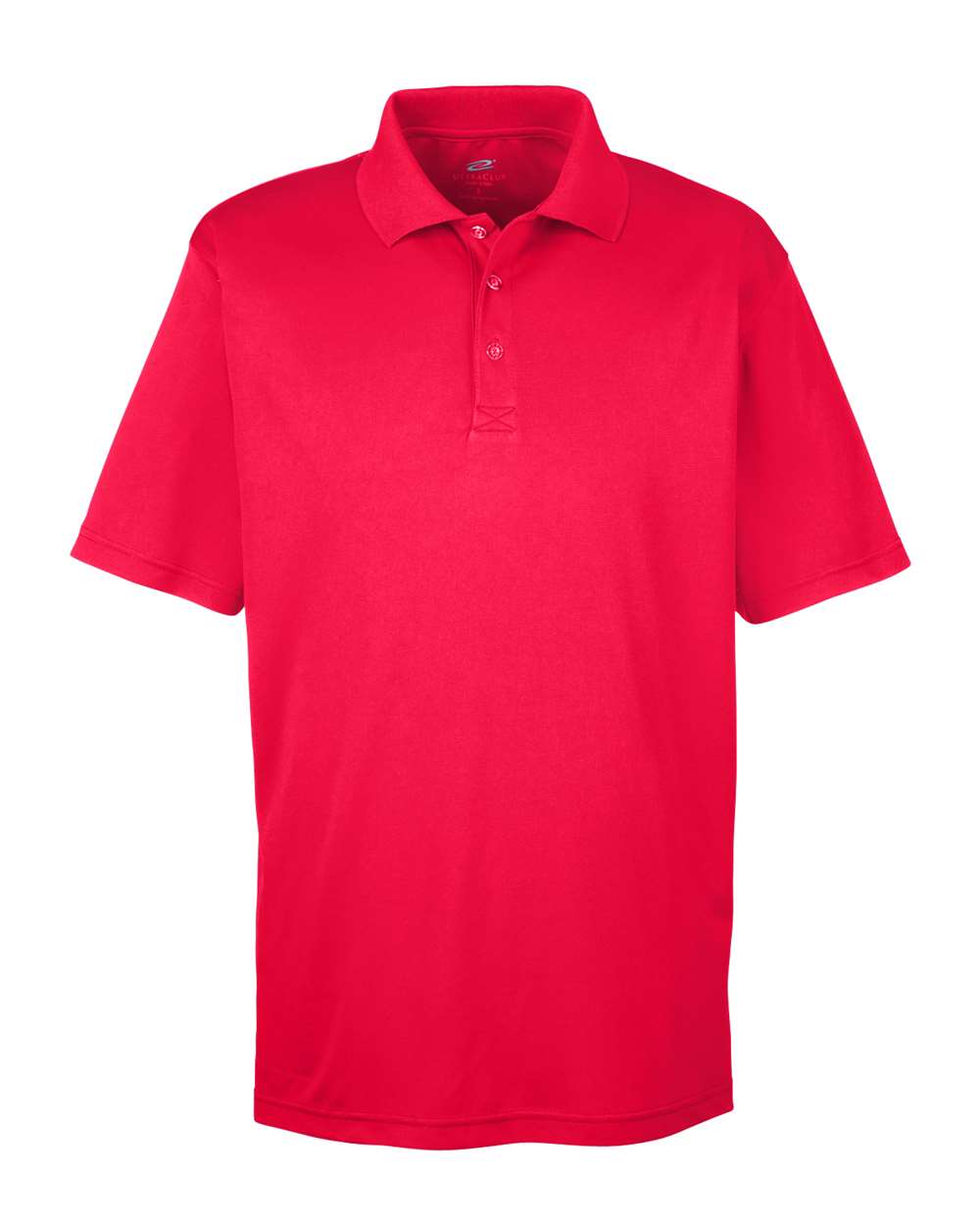 Front View of Red Men's Cool & Dry Sport Polo - 8405