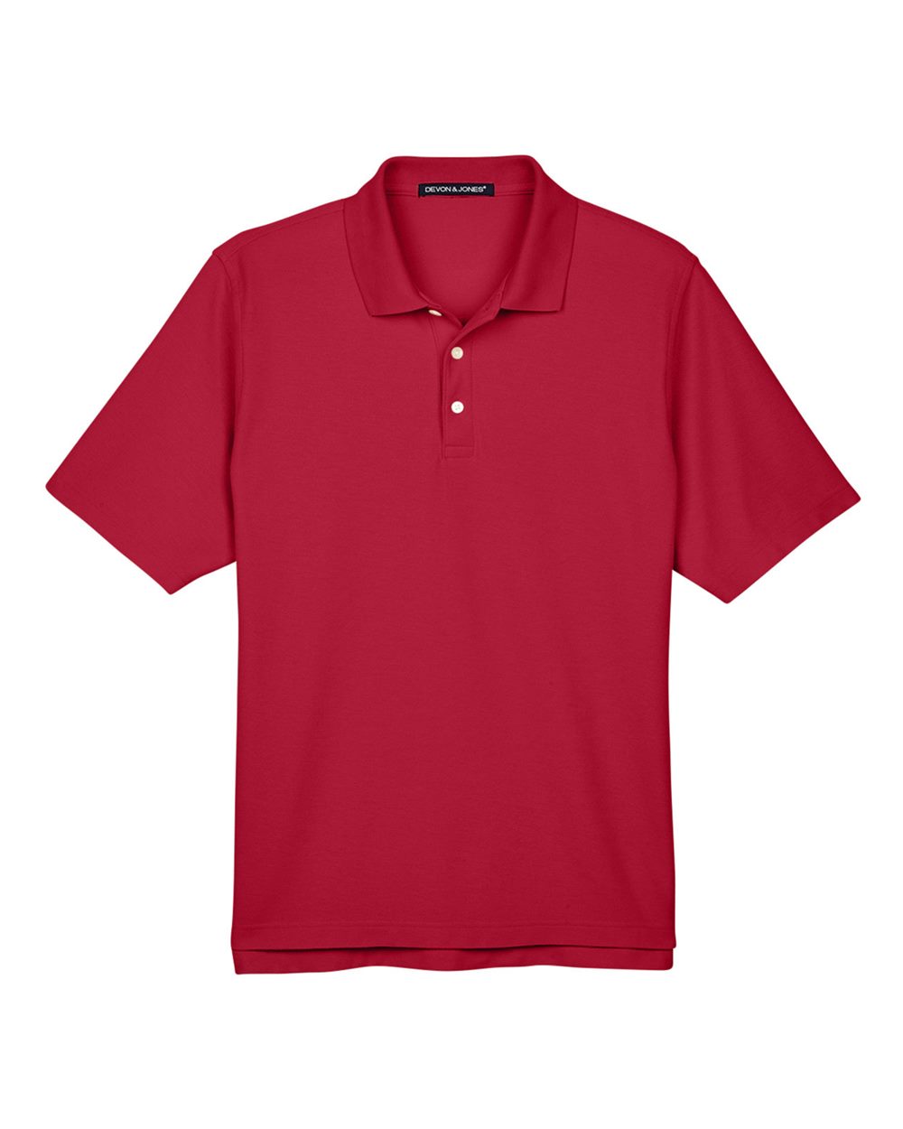 Front View of Red Men's DRYTEC20™ Performance Polo - DG150