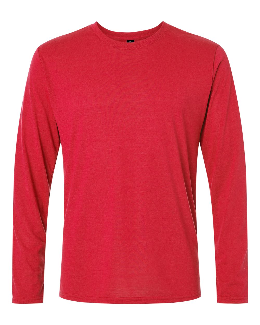 Front View of Red Performance® Long Sleeve T-Shirt - 42400