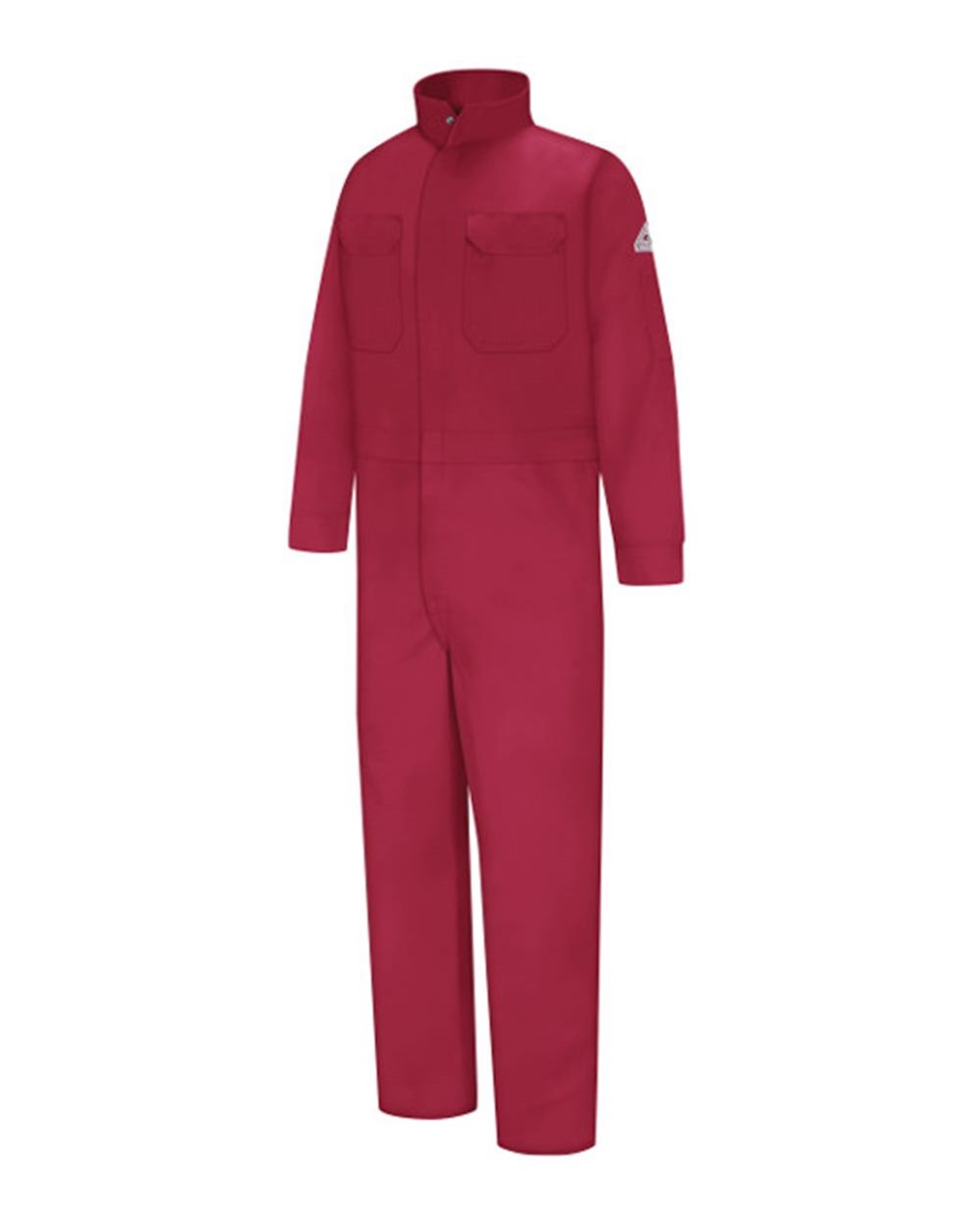 Front View of Red Premium Coverall - EXCEL FR Tall Sizes - CEB2T