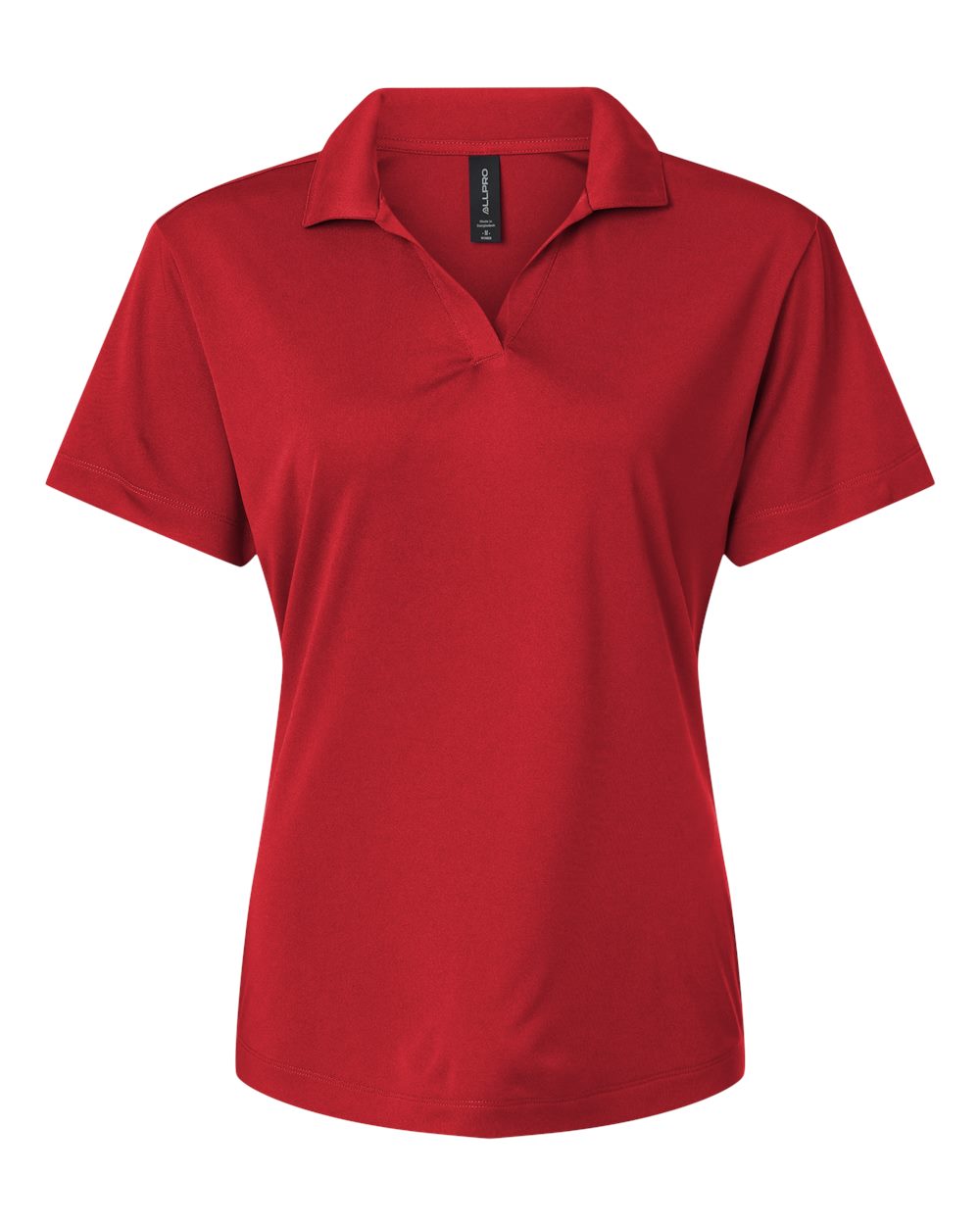 Front View of Red Pro-Lock Women's Performance Polo - 41800L