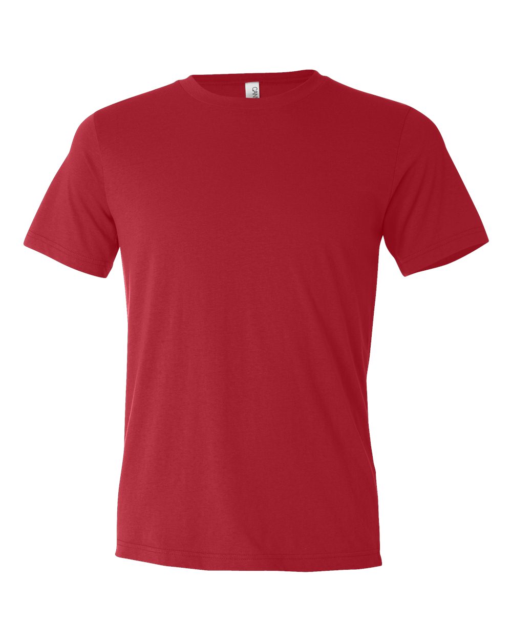 Front View of Red Texture Tee - 3650
