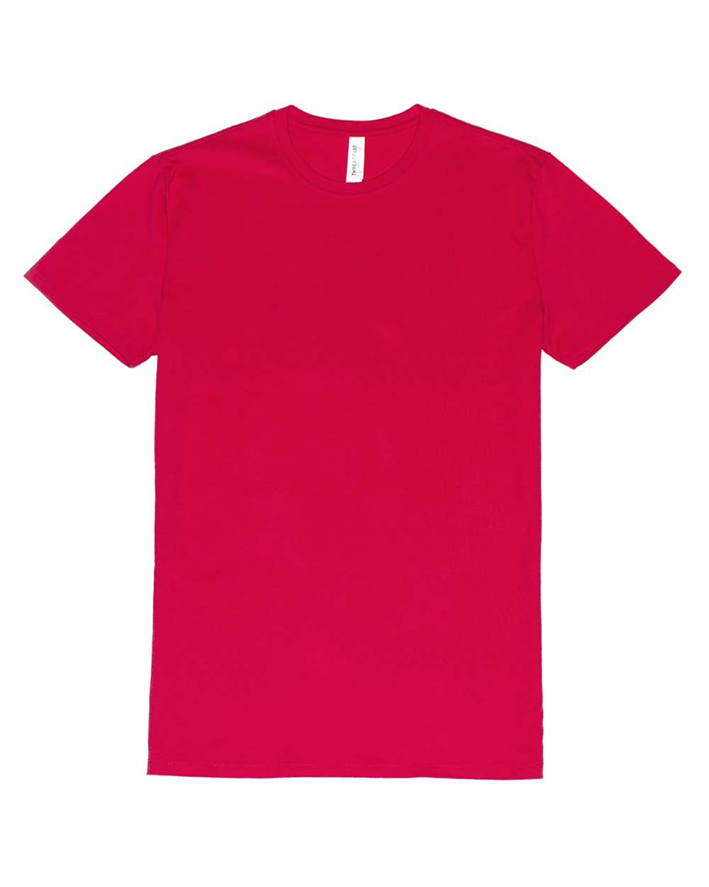 Front View of Red Ultimate CVC T-Shirt - 100A