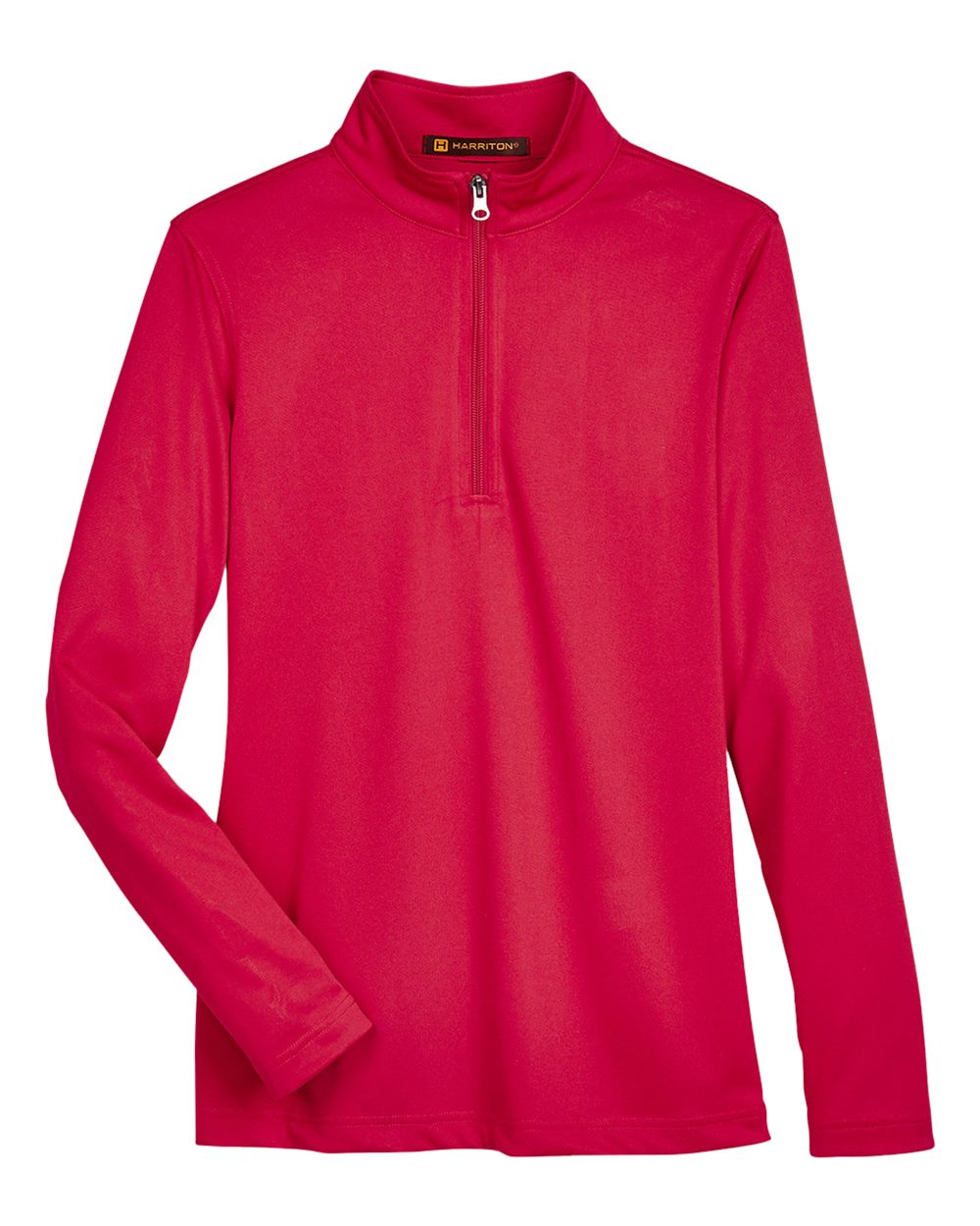 Front View of Red Women's Advantage Snag Protection Plus Quarter-Zip Pullover - M748W
